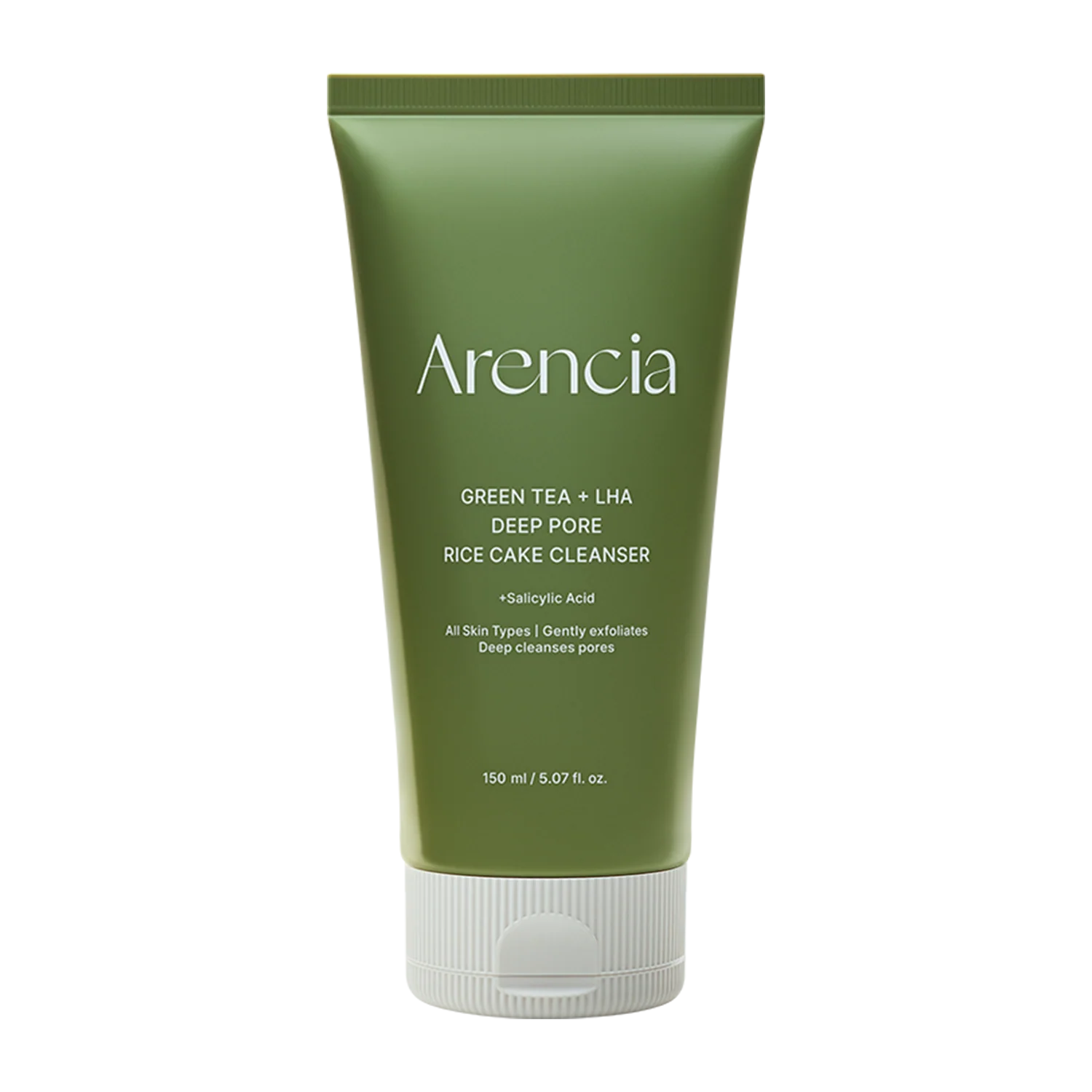 Arencia  Green Tea + LHA Deep Pore Rice Cake Cleanser 150g