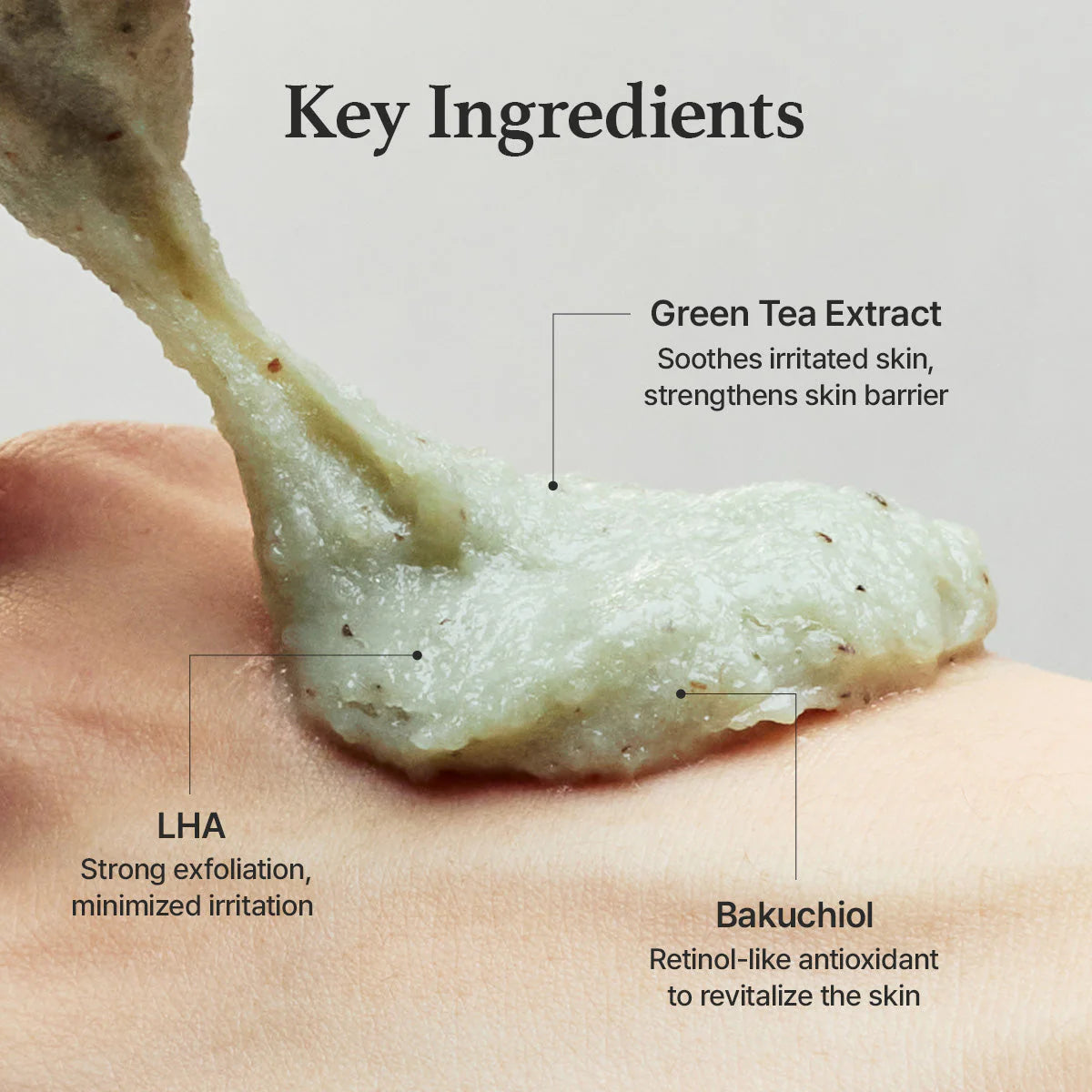 Arencia  Green Tea + LHA Deep Pore Rice Cake Cleanser 150g