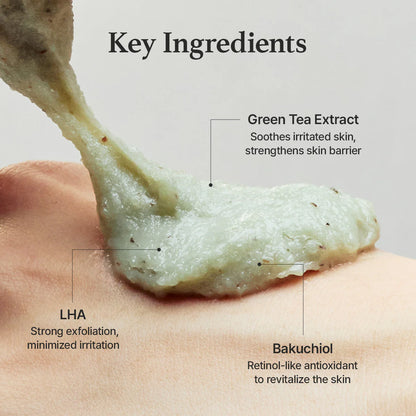 Arencia  Green Tea + LHA Deep Pore Rice Cake Cleanser 150g