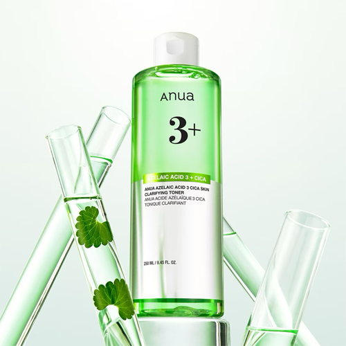 Anua Azelaic Acid 3 Cica Toner – Professional-grade Korean skincare for gentle blemish control, skin-texture smoothing, and calming inflammation, shop at Atelier De Glow UAE.