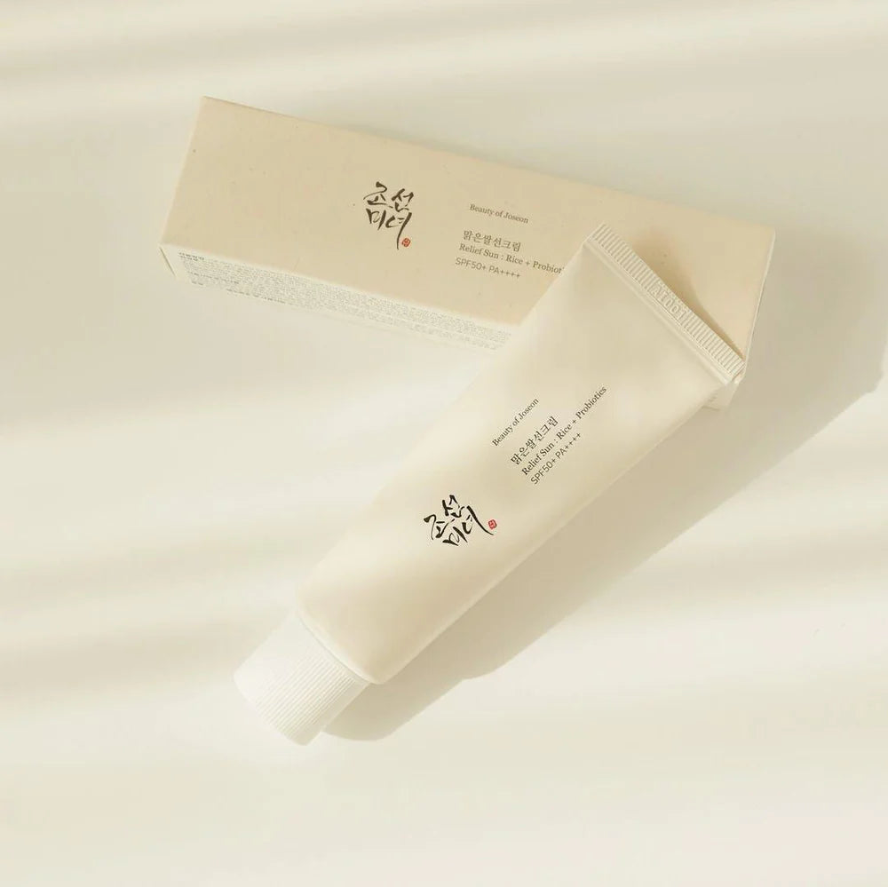 UAE skincare must-have: Beauty of Joseon sunscreens. Hydrate, protect, brighten. Shop Korean skincare at Atelier De Glow.