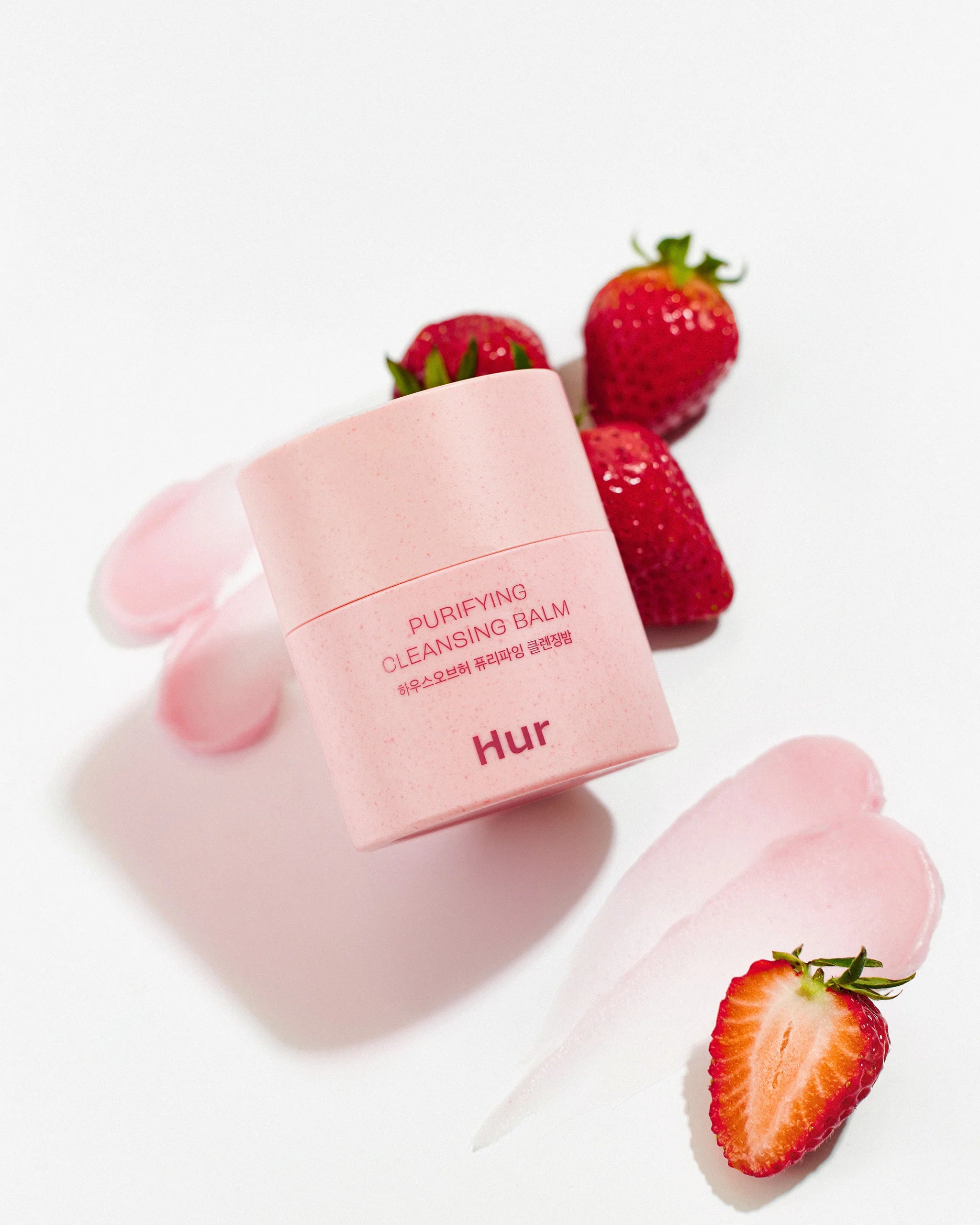 Fresh, lightweight sorbet texture of House of Hur Purifying Balm – Emulsifying makeup remover that leaves zero oily residue at Atelier De Glow UAE.