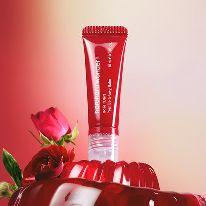 Haruharu Wonder Glowy Balm for dehydrated laugh lines, dry chapped lips, crinkled under-eye tracks, and flight-induced flaking – Plumping stick from Atelier De Glow UAE.