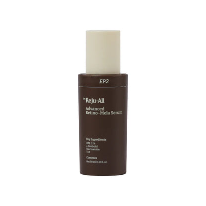 Dr. Reju-All Advanced Retino-Mela Serum – 30ml Korean anti-aging serum with Retinol, Tranexamic Acid, and Niacinamide available at Atelier De Glow UAE.