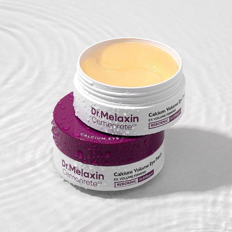 Dr.Melaxin Cemenrete Calcium Volume Eye Patch – Professional-grade Korean skincare for instant eye-area firming and skin density, shop at Atelier De Glow UAE.