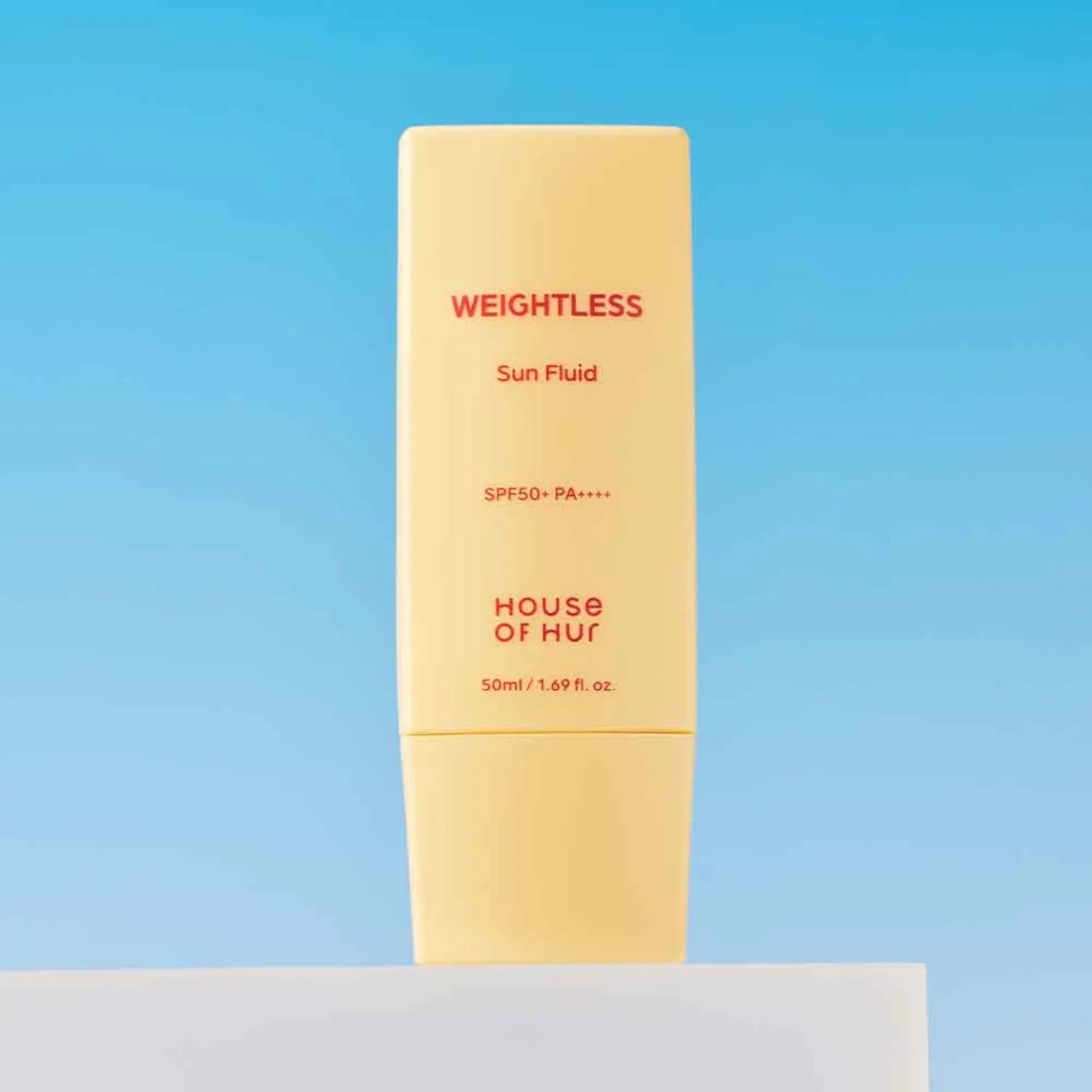 House of Hur Sun Fluid – Professional-grade "Breathable Guard" for achieving a fresh, protected, and high-definition "Glass Skin" base, shop at Atelier De Glow UAE.