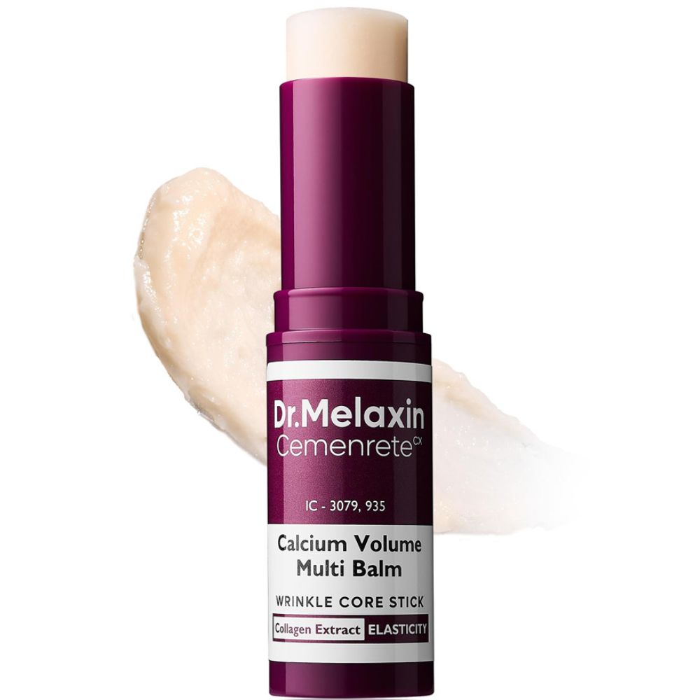 Dr.Melaxin Cemenrete Calcium Volume Multi Balm stick – Patented Cemenrete™ and 10,000ppm Calcium infused Korean wrinkle care available at Atelier De Glow UAE.