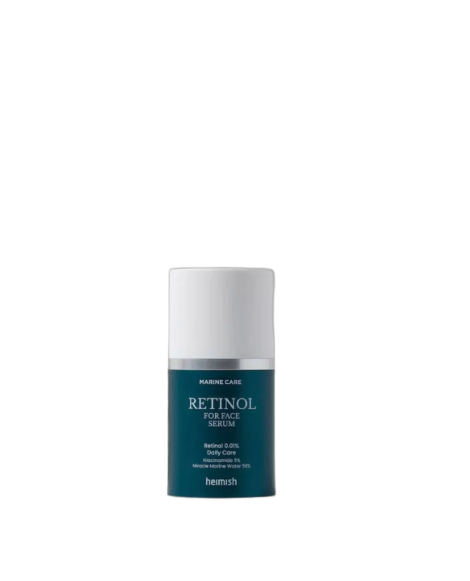 Heimish Marine Care Retinol For Face Serum – 50ml anti-aging treatment with 0.1% Pure Retinol and Marine extracts at Atelier De Glow UAE.