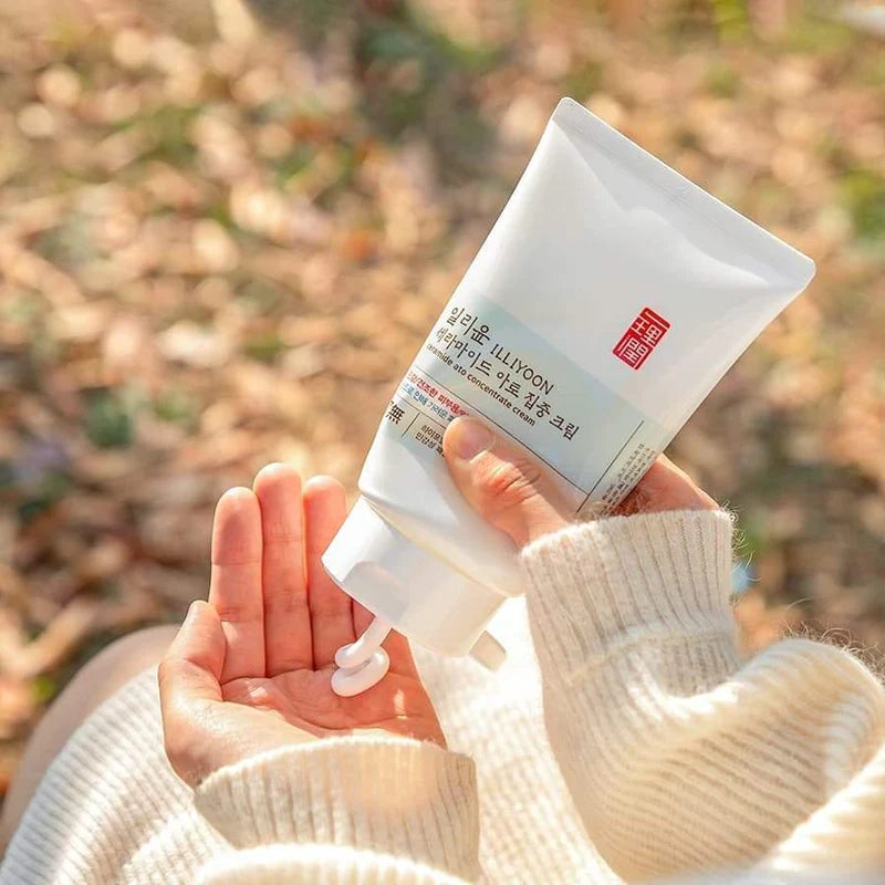 Barrier-repairing ILLIYOON Ceramide Cream for dry AC skin in Dubai – Soothing Korean cream for sensitive, itchy, and irritated skin with fast delivery in UAE.