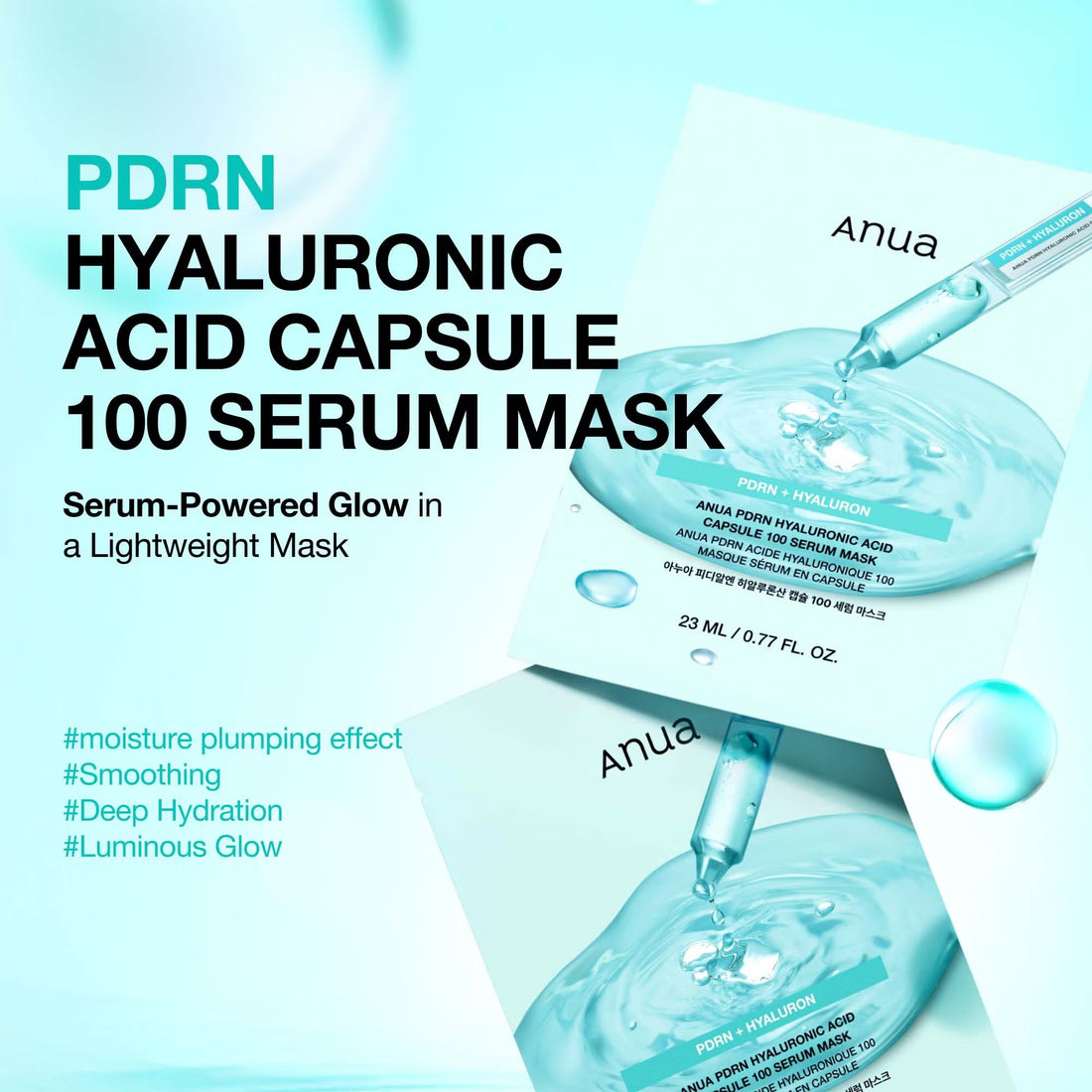 Anua  PDRN Hyaluronic Acid Capsule 100 Serum Mask - 1 PC