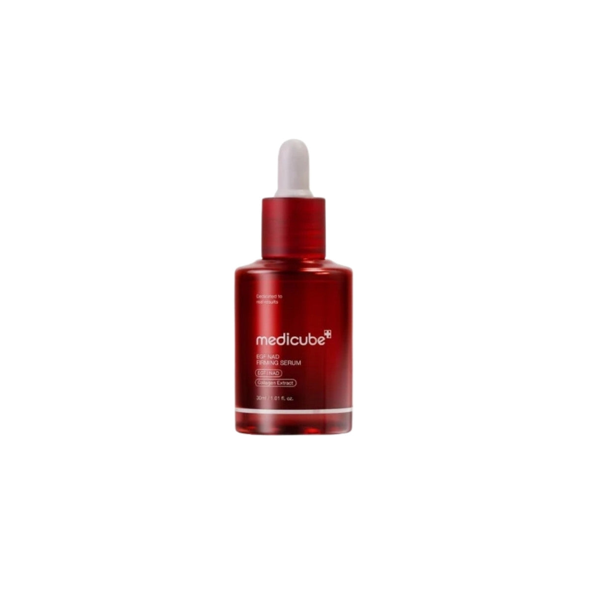 Medicube EGF NAD Firming Serum 30ml – advanced anti-aging facial serum powered by NAD+ and EGF peptides for skin elasticity available at Atelier De Glow UAE.