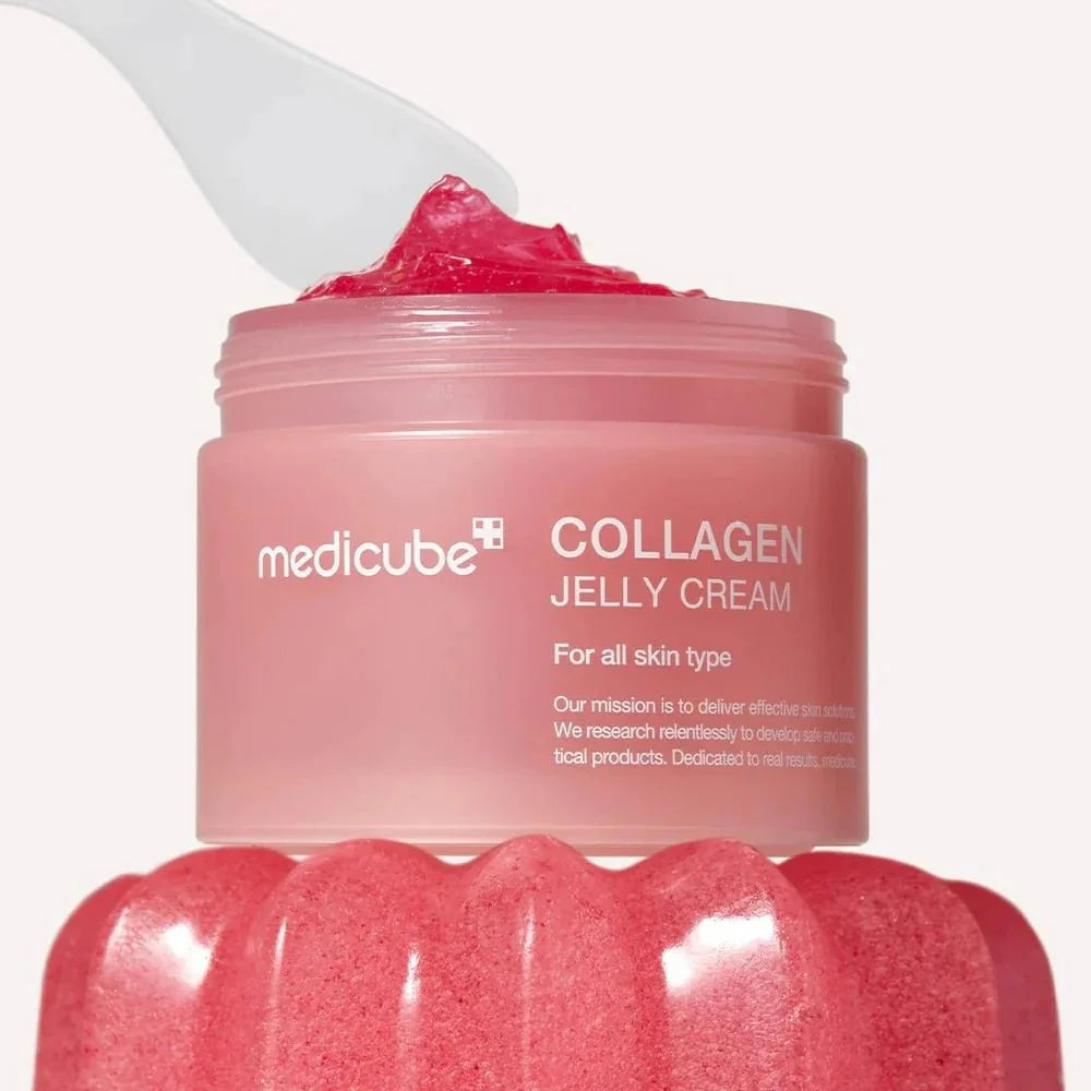 Medicube Jelly Cream – Professional-grade "Topical Collagen Scaffold &amp; 24-Hour Mirror-Skin Glaze" for securing an immaculate "Glass Skin" bounce, shop at Atelier De Glow UAE.