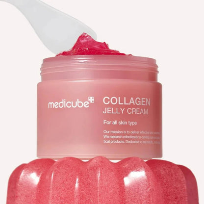 Medicube Jelly Cream – Professional-grade "Topical Collagen Scaffold &amp; 24-Hour Mirror-Skin Glaze" for securing an immaculate "Glass Skin" bounce, shop at Atelier De Glow UAE.