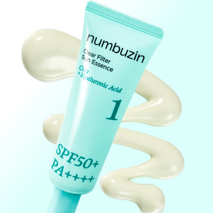 Numbuzin No.1 SPF – Professional-grade "Soothing Shield" for achieving a calm, protected, and high-definition "Glass Skin" look, shop at Atelier De Glow UAE.