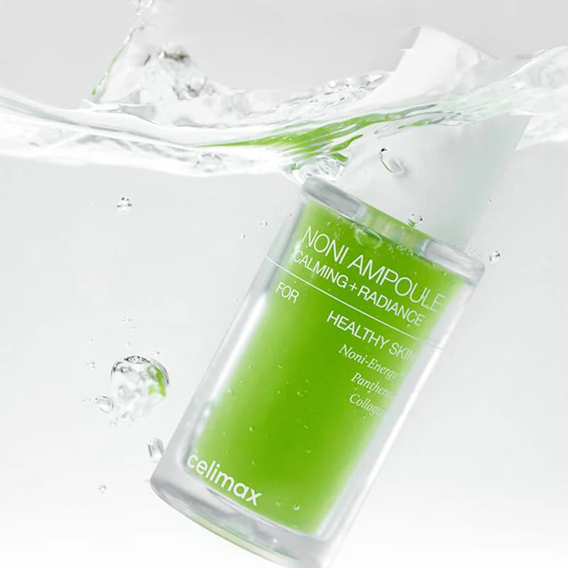 celimax Noni Ampoule for soothing sun-damaged skin and relieving internal dryness in Dubai – Anti-inflammatory Korean skincare with fast UAE delivery.