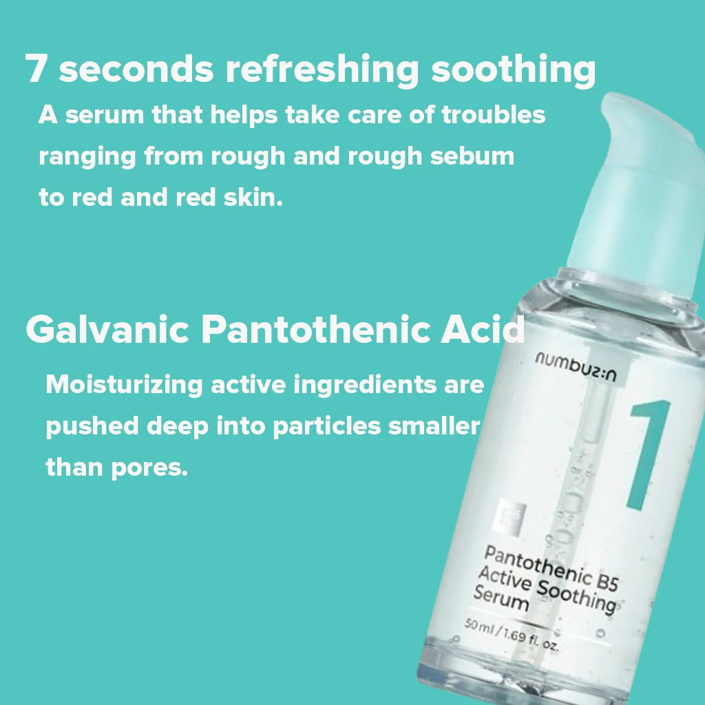 Numbuzin No.1 Pantothenic B5 Active Soothing Serum | Atelier De Glow UAE
