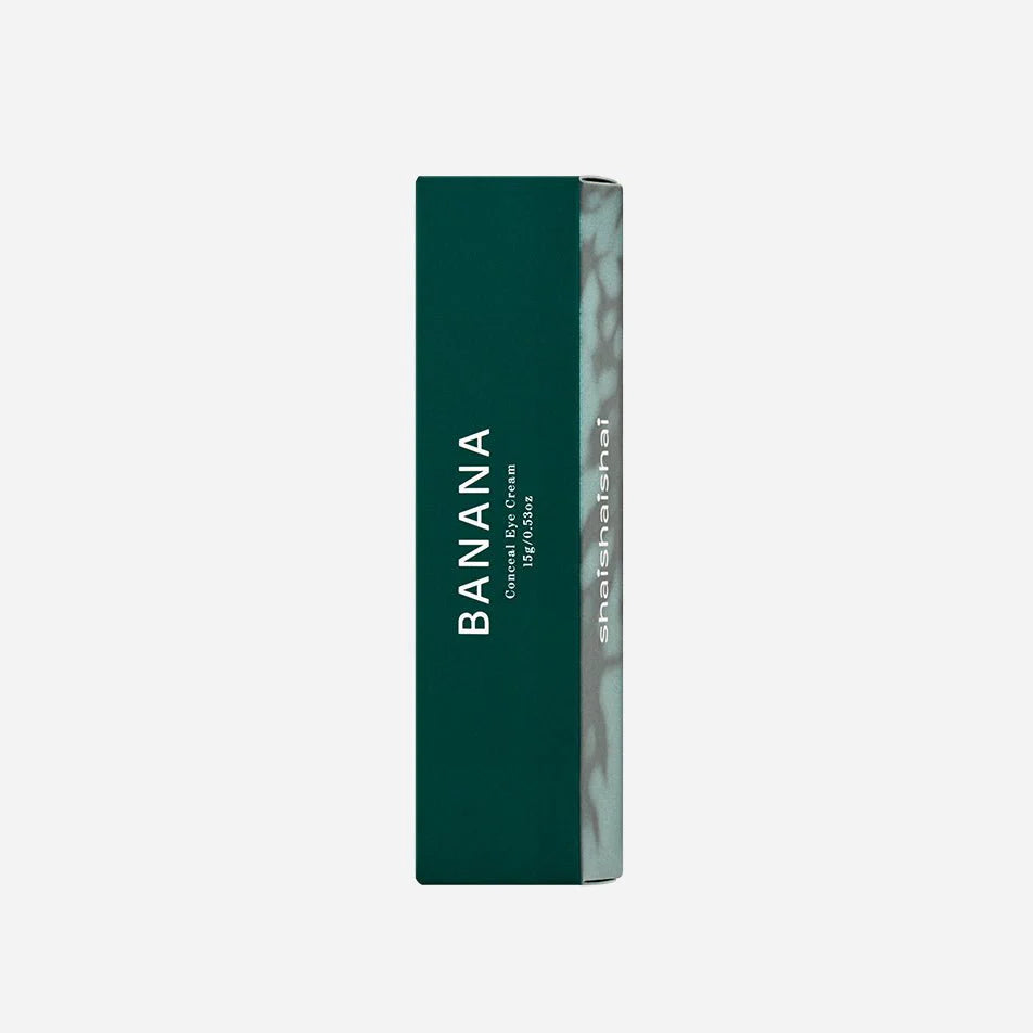 shaishaishai Banana Eye Cream for sunken purple tear troughs, cakey concealer creasing, dehydrated under-eye hollows, and morning puffiness – Color corrector from Atelier De Glow UAE.