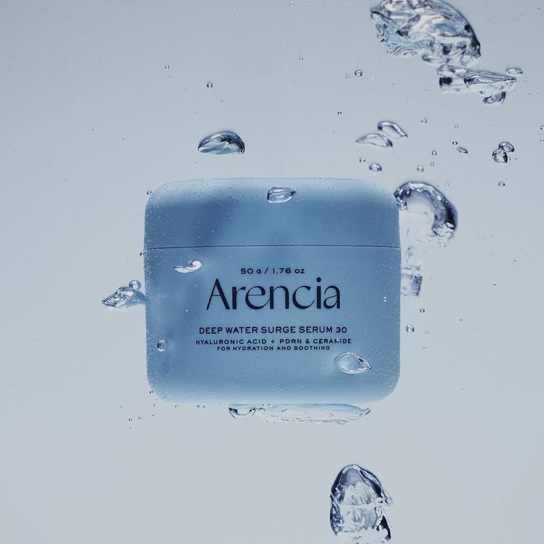 Arencia Deep Water Surge Soothing Cream – Professional-grade Korean skincare for barrier calming, intense plumping, and oil-free moisture, shop at Atelier De Glow UAE.