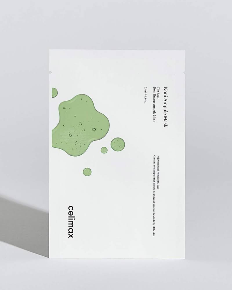 celimax Noni Mask for repairing sun-damaged skin and soothing heat-induced redness in Dubai – Nutrition-rich Korean sheet mask with fast UAE delivery.