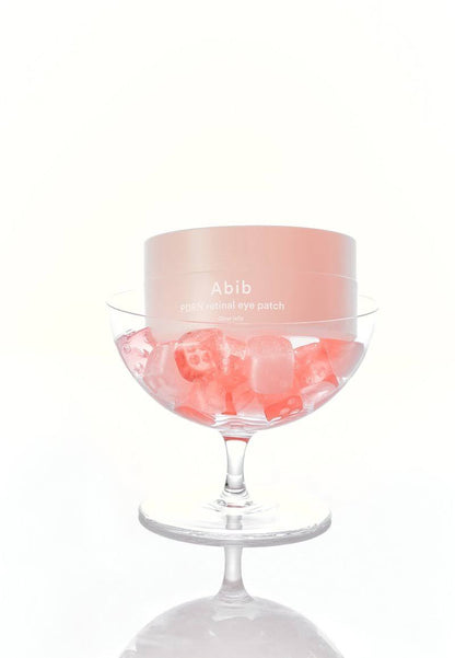 Embossed "Glow Jelly" Abib PDRN Retinal Eye Patch texture – Non-slip, high-adhesion Korean hydrogel for deep Retinal absorption at Atelier De Glow UAE.