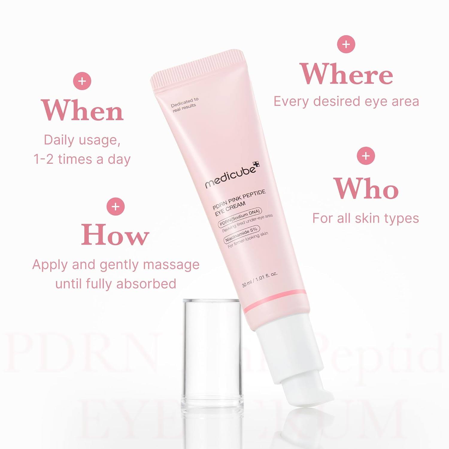 Medicube PDRN Pink Peptide Eye Cream | Atelier De Glow UAE