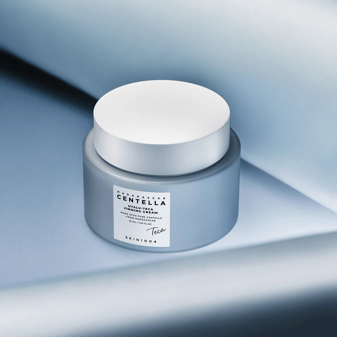 SKIN1004 Hyalu-Cica Firming Cream for sunken smile lines, loss of skin elasticity, sudden facial heat redness, and a dry compromised skin barrier – Lifter from Atelier De Glow UAE.