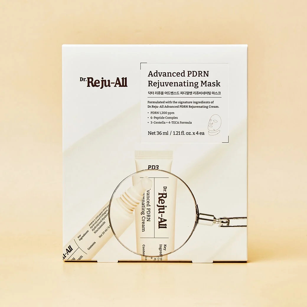 Dr. Reju-All mask for sagging skin, deep wrinkles, and loss of elasticity – Advanced anti-aging PDRN treatment from Atelier De Glow UAE.
