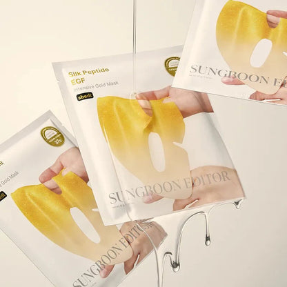Rich, nutrient-dense essence sheet mask by SUNGBOON EDITOR delivering deep hydration, intensive nourishment, and a radiant, glowing finish at Atelier De Glow UAE.