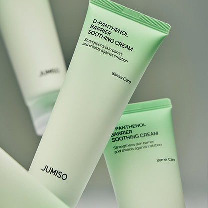 Jumiso D-Panthenol Cream for angry red acne inflammation, skin barrier stinging from chemical peeling, dry flaking cheeks, and allergic rosacea flushing – Calm booster from Atelier De Glow UAE.