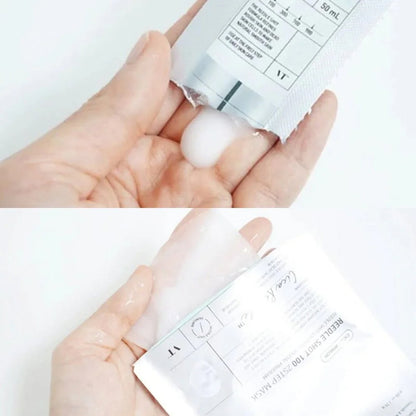 2-Step facial treatment system by VT – "Tingling" micro-channeling essence followed by a soothing sheet mask for deep repair at Atelier De Glow UAE.