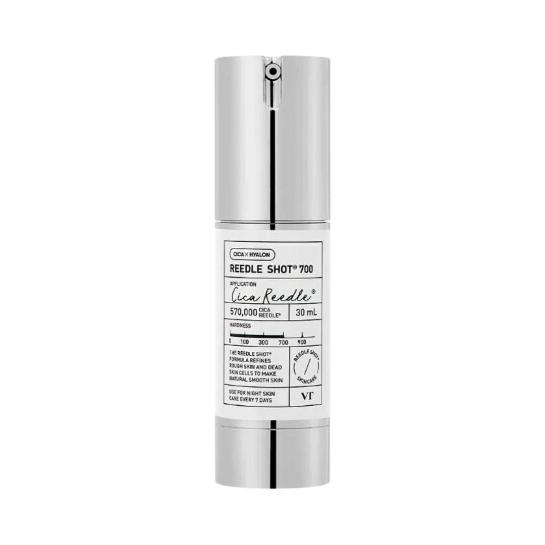 VT Reedle Shot 700 30ml – high-intensity CICA REEDLE™ skin booster for advanced texture refining and deep absorption at Atelier De Glow UAE.