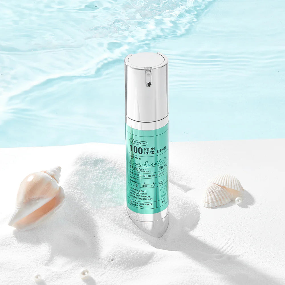 VT PDRN Reedle Shot 100 for targeting rough skin texture, dullness, and poor product absorption, designed to revitalize and smooth the complexion from Atelier De Glow UAE.
