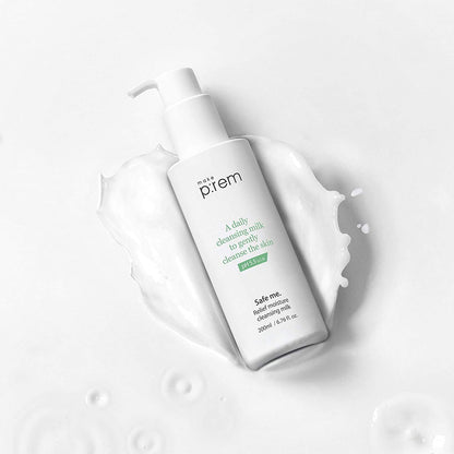 Nourishing Cleanse with Make P:rem Safe Me Relief Moisture Cleansing Milk