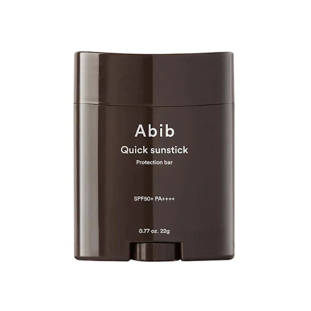 Abib Quick Sunstick Protection Bar – 22g wide-curved ergonomic chemical sunscreen stick available at Atelier De Glow UAE.