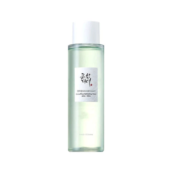 Beauty of Joseon Green Plum Refreshing Toner – 150ml Korean AHA/BHA toner with Mung Bean and Plum Water available at Atelier De Glow UAE.