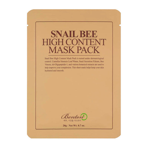 Experience the Benefits of Benton Snail Bee High Content Mask Pack at Atelier de Glow