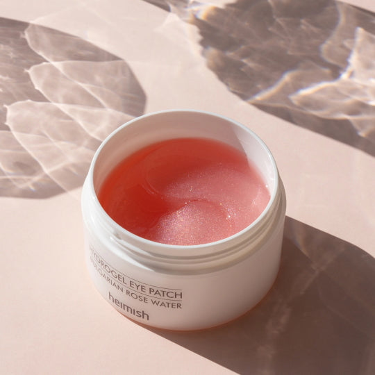 Shop Heimish Bulgarian Rose Water Hydrogel Eye Patch  for Rejuvenated and Nourished Under-Eye Area at Atelier de Glow