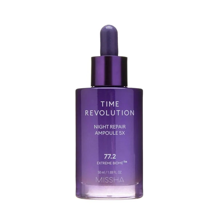 Shop Missha Time Revolution Night Repair Ampoule 5x  for Overnight Skin Renewal at Atelier de Glow