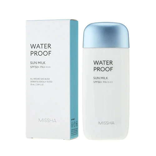 Missha All Around Safe Block Waterproof Sun Milk SPF 50+PA++++ | Atelier De Glow UAE