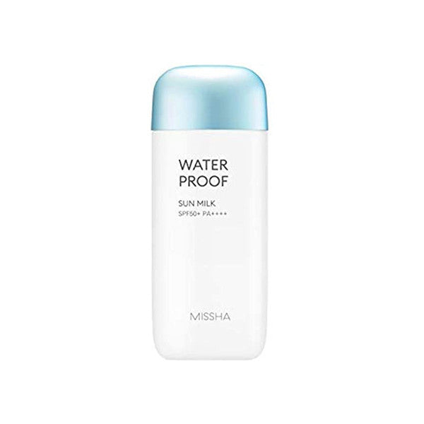 Shop Missha All-Around Safe Block Waterproof Sun Milk SPF50 for Reliable and Water-resistant Sun Protection at Atelier de Glow