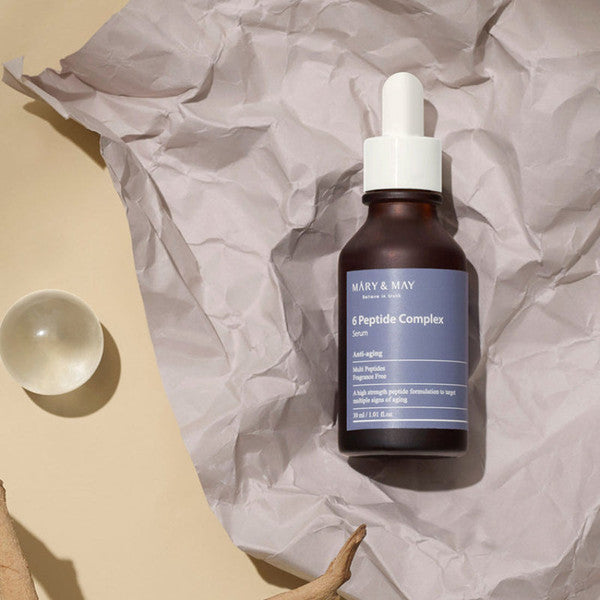 Mary&amp;May - 6 Peptide Complex Serum: Firming and Hydrating Serum for Youthful Skin at Atelier de Glow