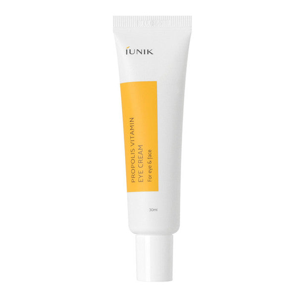 iUNIK Propolis Vitamin Eye Cream – 30ml Korean eye treatment with 40.5% Propolis and Sea Buckthorn Extract available at Atelier De Glow UAE.